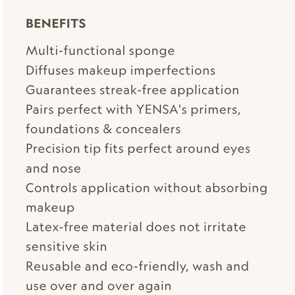 Yensa Skin On Skin Beauty Sponge | NEW | Beauty Blender Makeup Sponge